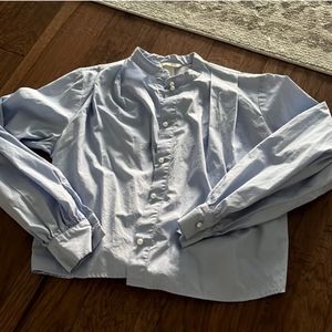 Pearl Button Down with Back Bow